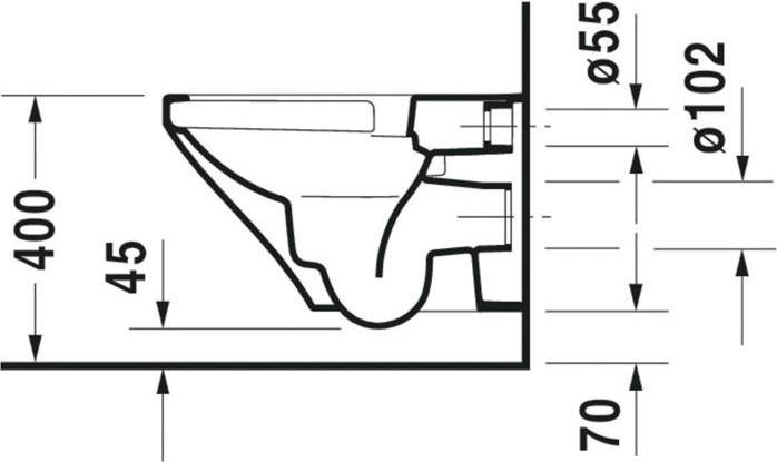 Produktbild Duravit splrandloses Wand-WC-Set Durastyle Rimless wei mit SoftClose WC-Sitz und Verdeckter Befes