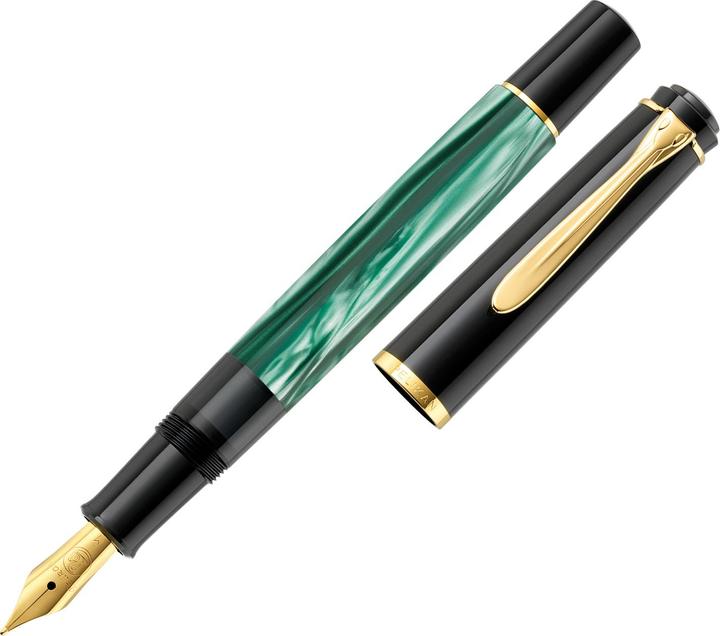 Produktbild Pelikan Füllhalter (Grün, Gold, Schwarz, Marmorfarbe, 1 x)