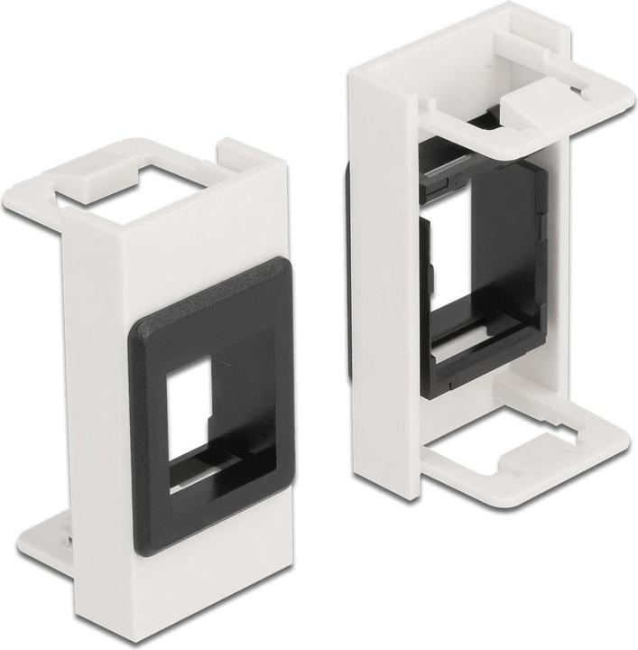 Delock Easy 45 Modul Keystone Halterung 22,5 x 45 mm, weiss / schwarz