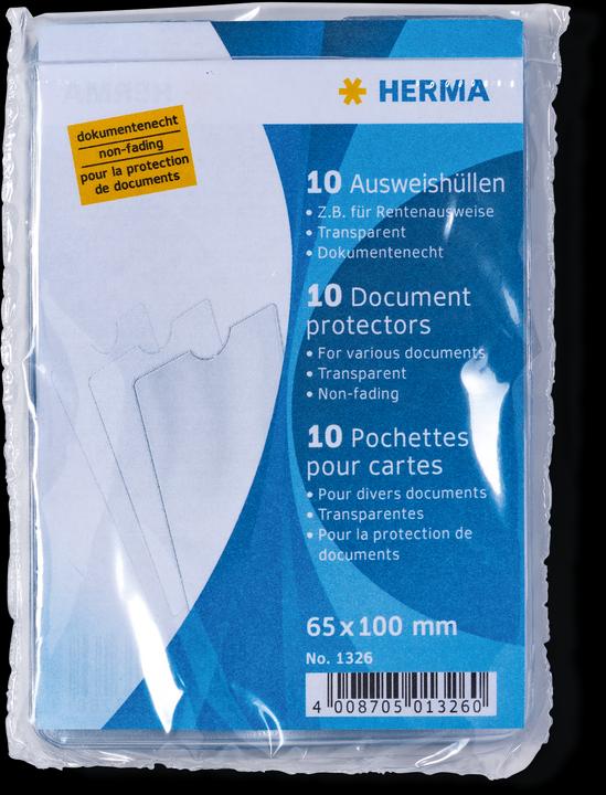 Image du produit HERMA Pochettes pour cartes d'identité (65 x 100 mm, 1 x)