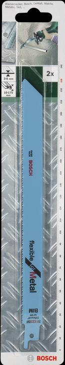 Produktbild Bosch Zubehör Säbelsägeblatt Bimetall, S 1122 BF Flexible for Metal