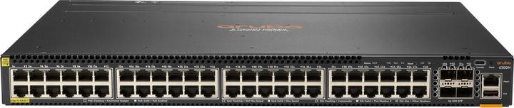 Produktbild HPE E Aruba Switch, 48 Port PoE and 4 Port SFP56, Layer 3, Stackable, 1U, One Touch (48 Ports)