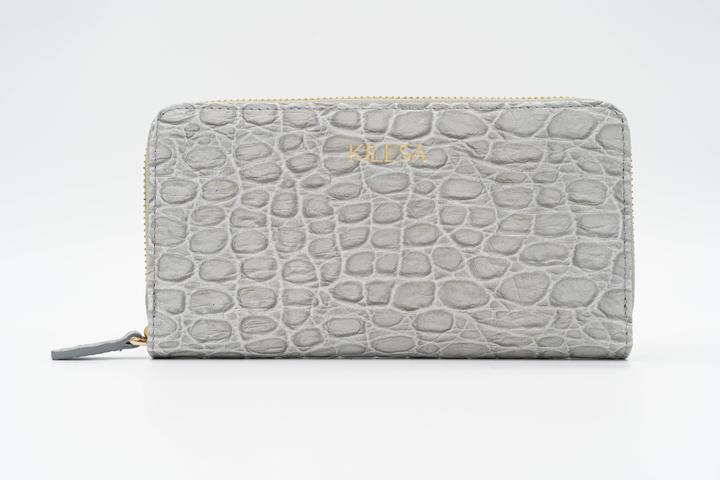 Produktbild Kilesa ICON wallet large zip - Color Grigio stampa cocco