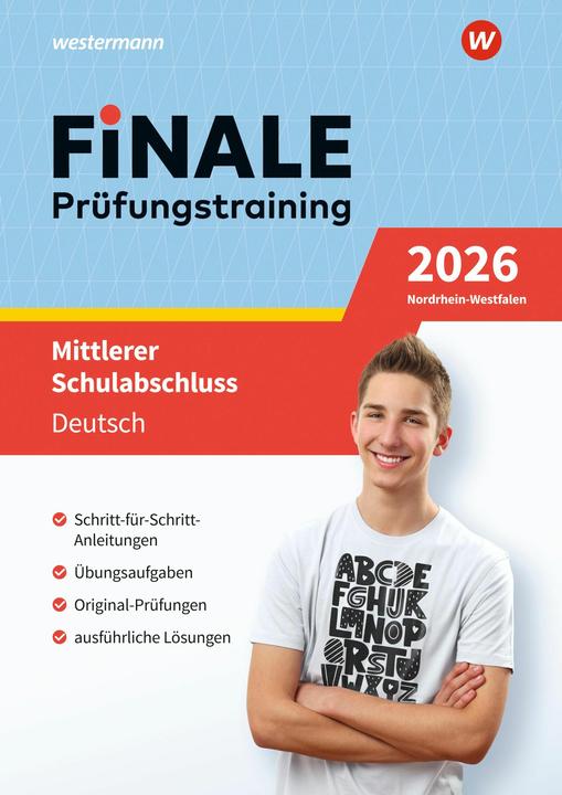 Actual product image FiNALE - Prfungstraining Mittlerer Schulabschluss Nordrhein-Westfalen. Deutsch 2026 (German, Andrea Heinrichs, Martina Wolff, 2025)