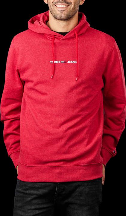 Immagine prodotto Tommy Hilfiger Tommy Jeans Felpa dritta con logo in profondo cremisi (XXL)