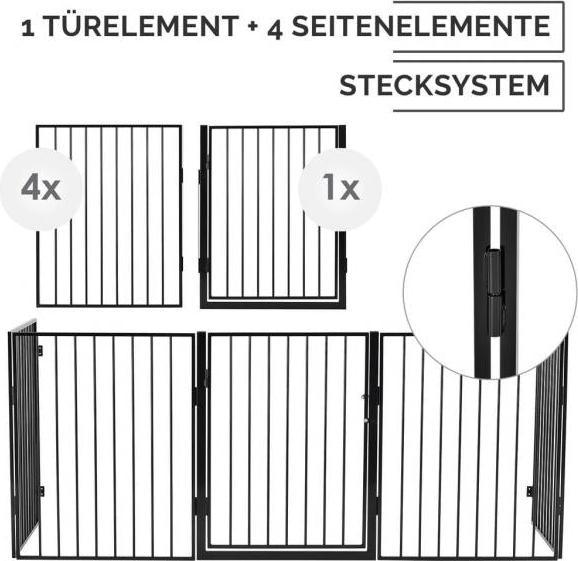 Image du produit Juskys Barrière de cheminée 300 x 76 cm pliable