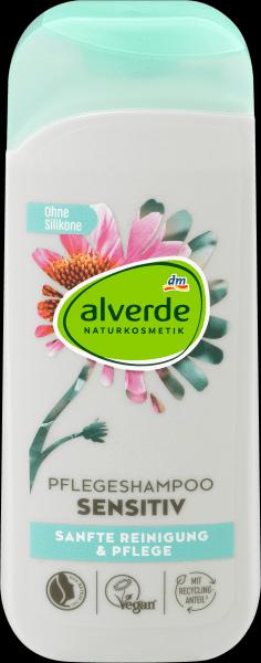 Produktbild dm alverde Shampoo Sensitiv Bio-Echinacea, Bio-Jojoba (200 ml, Flüssiges Shampoo)