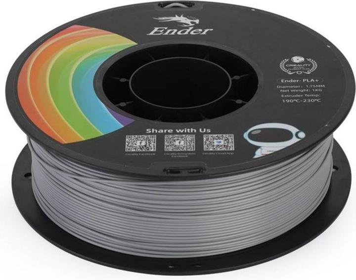 Creality Filament PLA+ (PLA, 1.75 mm, 1000 g, Grau)