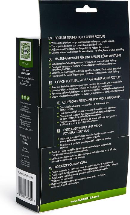 Actual product image Blackroll Posture Pro S/M/L