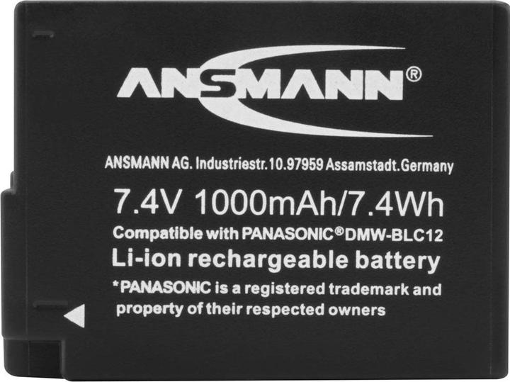 Actual product image Ansmann A-Pan DMW-BLC12 1000mAh 7,4V (Rechargeable battery)