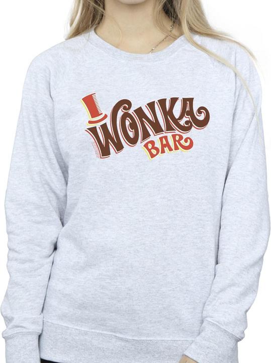 Actual product image Willy Wonka & the Chocolate Factory Womens/Ladies Bar Logo Sweatshirt (4XL)