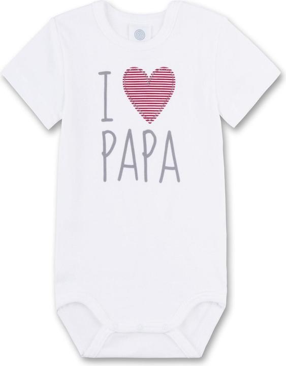 Sanetta Body kurzarm I love Papa