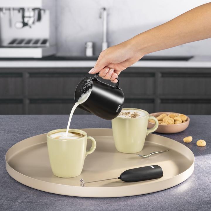 Actual product image Xavax Stainless steel barista milk jug, milk froth jug, 350ml, matt black (0.35 l)