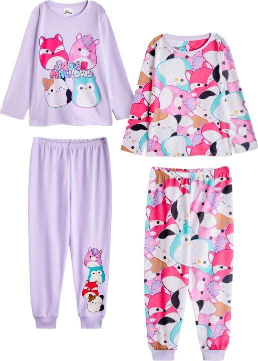 Immagine prodotto Squishmallows Set Pigiama Lungo Personaggi Manica Lunga Ragazze Misura Confezione 2 (116)