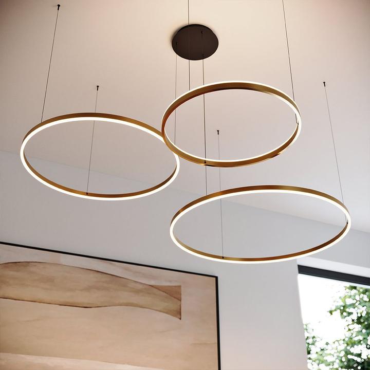 Produktbild s.luce Hängelampe Ring Schwarz Ø 80 | 60 | 40cm