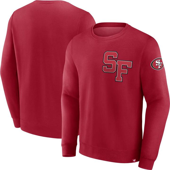 Actual product image Fanatics San Francisco 49ers Varsity Letter NFL Fleece Pollover - L (L)