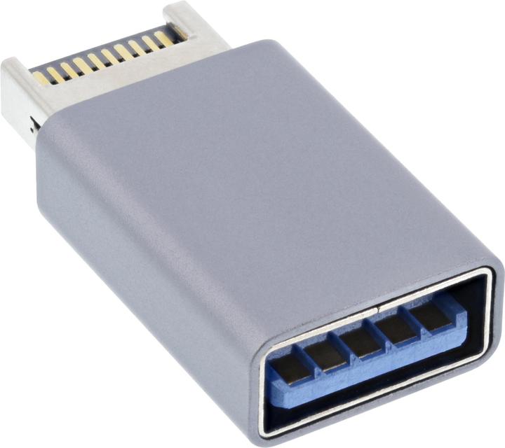 InLine USB 3.2 Adapter, intern USB-E Frontpanel Stecker zu USB-A Buchse (USB, 1.50 cm)