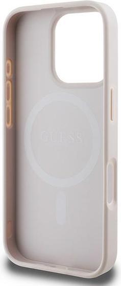Immagine prodotto Guess GUHMP16LPSAPSMEP iPhone 16 Pro różowy/rosa HC MagSafe Safiano Peony Classic Logo (Apple iPhone 16 Pro)