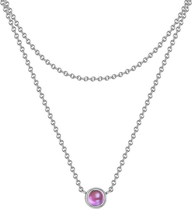 Produktbild Glanzstücke München Damen Sterling Silber Amethyst silber 42,0/36,0 cm Basiskette + 5,0 cm Verläng - 29946 (Sterling Silber)