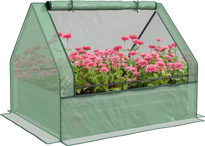 Outsunny Mini Gewächshaus mit Gartenbeet