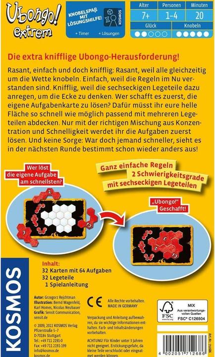 Produktbild Kosmos Ubongo! extrem (Deutsch)