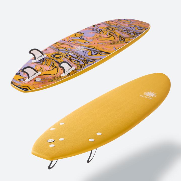 Immagine prodotto Olaian Schiuma per tavole da surf per bambini e adulti da 6' - 500 Giallo morbido