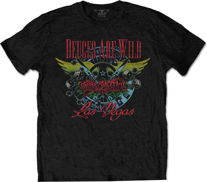 Aerosmith Erwachsene Deuces Are Wild Vegas TShirt aus Baumwolle