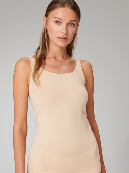 Actual product image Schiesser 2 Pack 95/5 Organic Cotton Strappy Top (34)