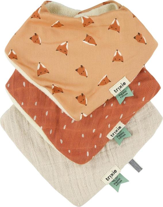 Actual product image Trixie Baby Bandana bib set of 3 elephant