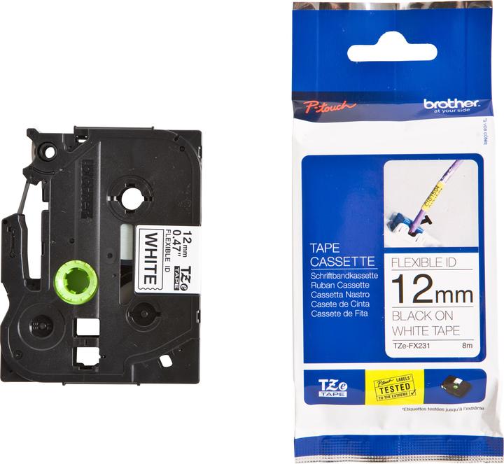 Brother Tze-Fx231 (1.20 cm, Schwarz)