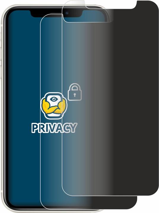 Produktbild BROTECT Sichtschutzfolie Anti-Spy Privacy Folie Blaulicht-Schutz (2 Stück, Apple iPhone 11)