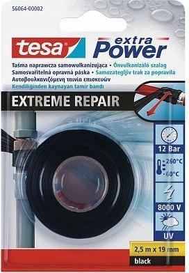 Produktbild tesa selbstklebendes Silikonband EXTREME 2,5m 19mm schwarz H5606402 (19 mm)