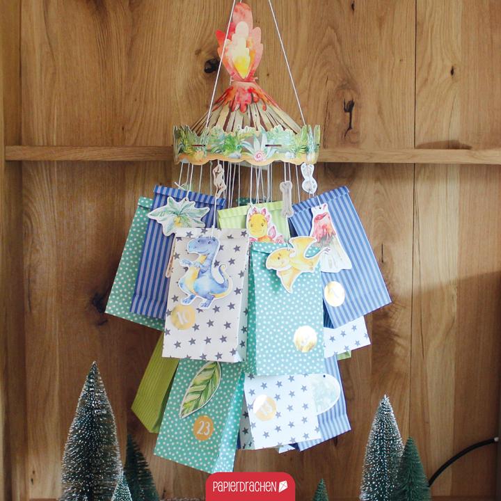 Immagine prodotto Papierdrachen Mobile Adventskalender - Dino