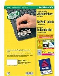 Actual product image Avery Peelable labels
