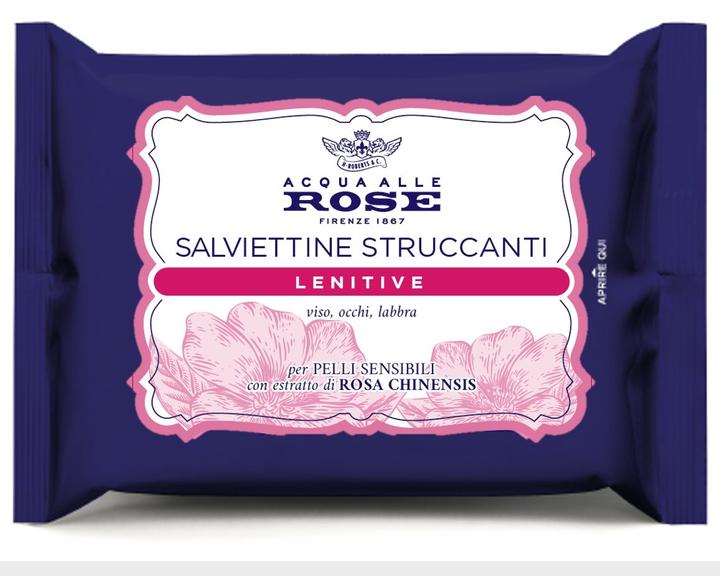 Actual product image Acqua alle rose Sensitive Face Cleansing Wipes 20 pcs (Cleaning cloths, 498.67 ml)