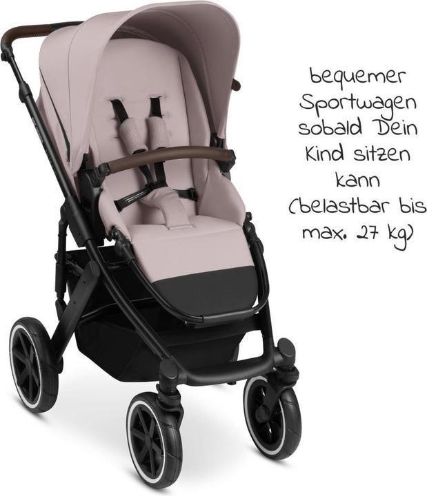 Produktbild ABC Design Kombikinderwagen Kombi-Kinderwagen Salsa 4 Air - inkl. Babywanne &