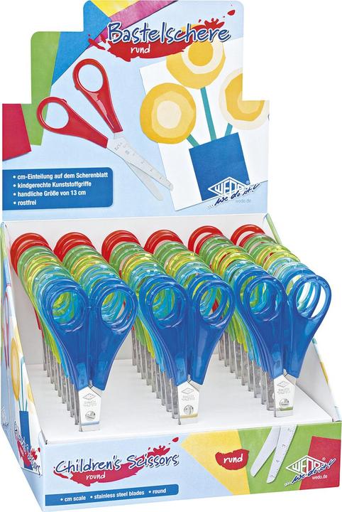 Immagine prodotto Wedo Display con 30 forbici per bambini (13 cm)
