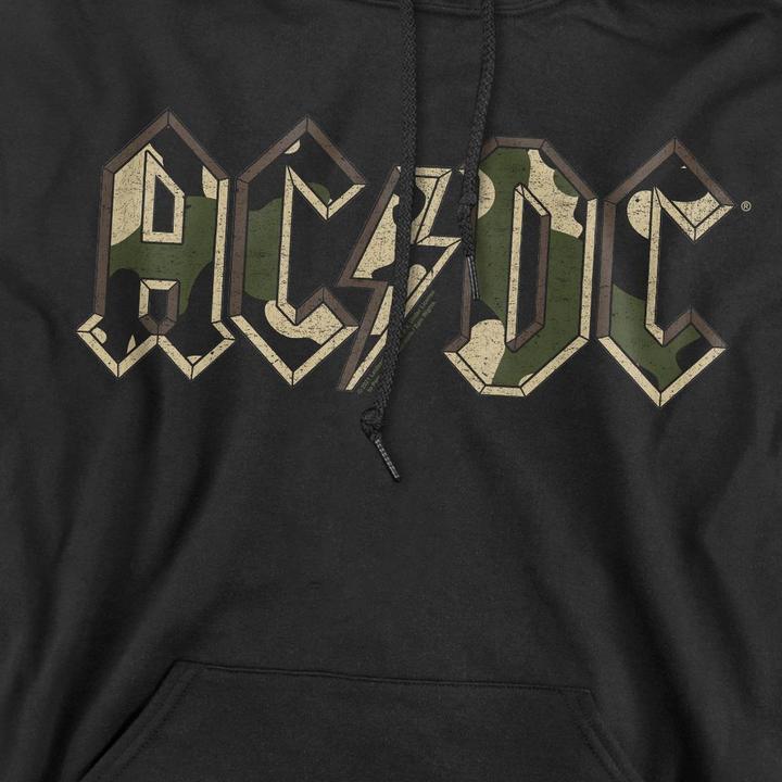 Immagine prodotto AC/DC Felpa con Cappuccio Logo Mimetico Uomo (S)