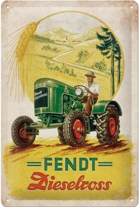 Image du produit Nostalgic-Art Merchandising Panneau Fendt Dieselross 20 x 30 cm, métal (20 x 30 cm)