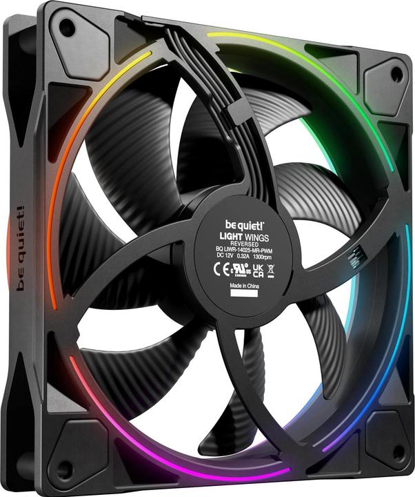 Image du produit be quiet! Lüfter 120*120*25 Light Wings LX PWM Reverse Black (120 mm, 1 x)