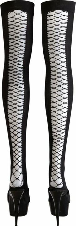 Actual product image Cottelli Collection Mesh Overknees (M, L)