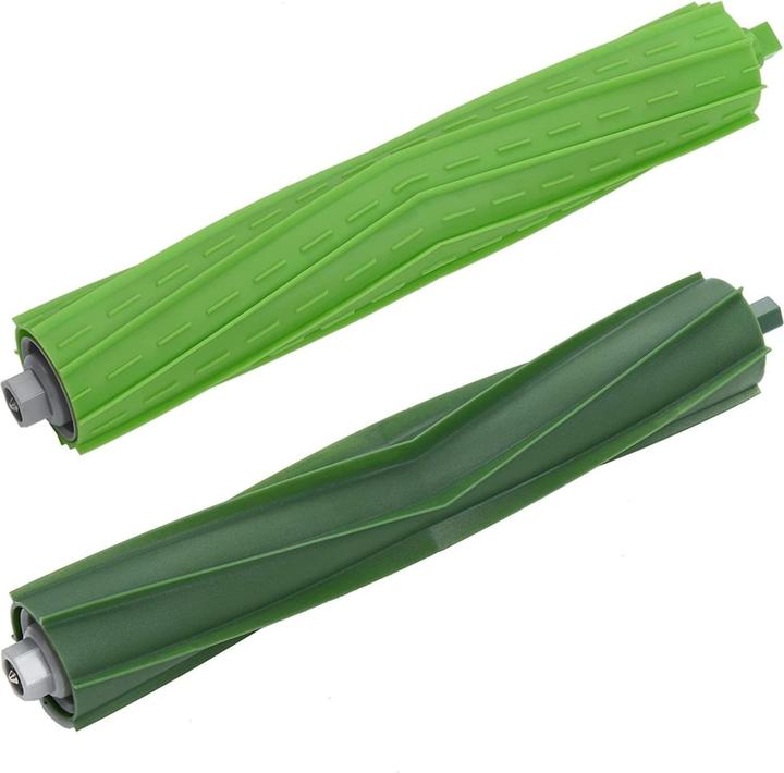 Werkstein Ersatz Gummi Lamellen Bürsten für iRobot Roomba Staubsauger Roboter - 2er Set