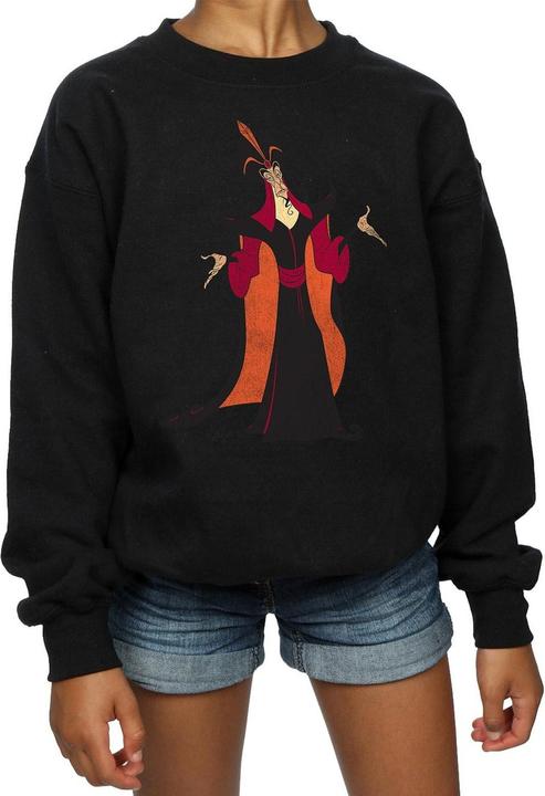 Actual product image Disney Girls Aladdin Classic Jafar Sweatshirt (140, 146)
