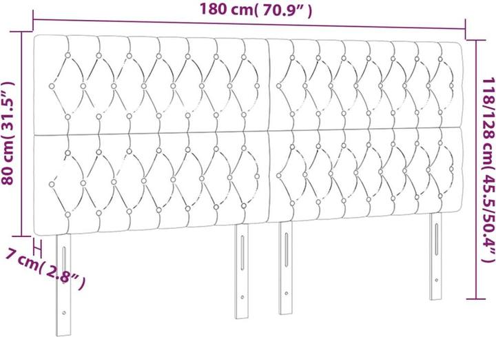 Produktbild VidaXL Poppy (180 x 7 x 128 cm)
