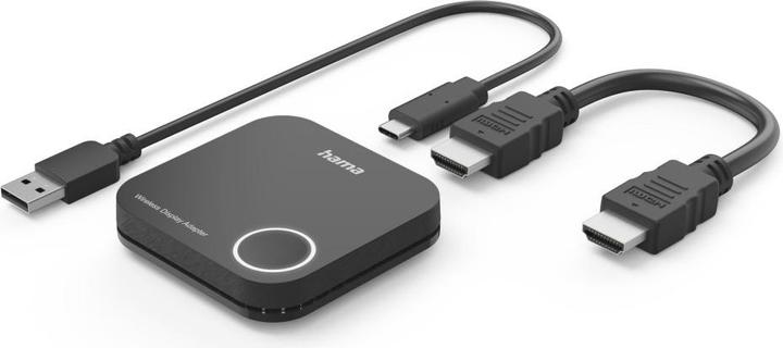 Produktbild Hama Wireless-Display-Adapter, HDMI™, Full-HD 1080p, inkl. Kabel (HDMI, USB Typ-C, Klinkenbuchse)