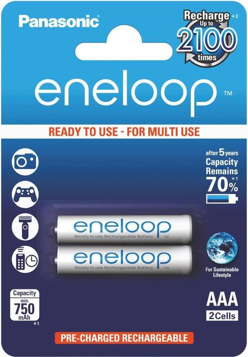 Panasonic eneloop (2 pcs., AAA, 750 mAh)