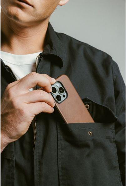 Produktbild Nomad Modern Leather Case iPhone 16 Pro Brown (Apple iPhone 16 Pro)