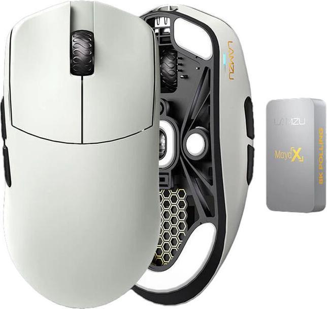 Actual product image Lamzu Maya X Gaming Maus - Cloud Grey