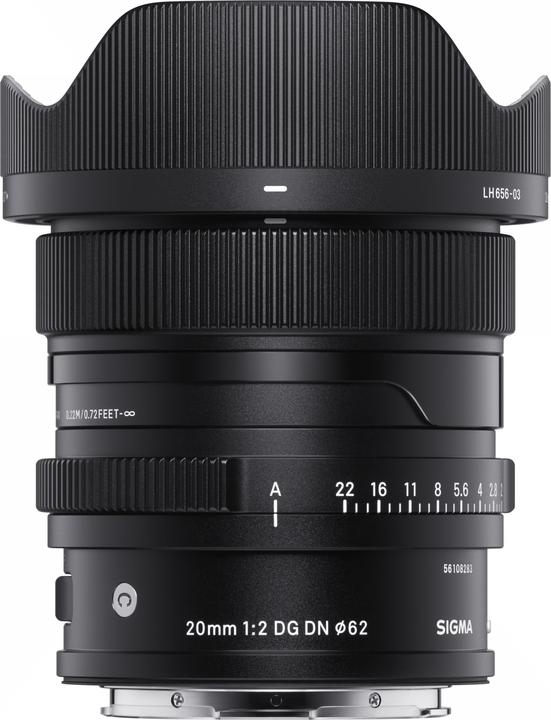 Image du produit Sigma 20 mm f 2.0 DG DN Contemporary Sony E-Mount (Sony E, Plein format)