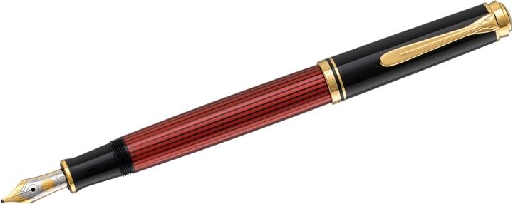 Actual product image Pelikan Fountain Pen M600 Black-Red M Case (Black-Red, 1 x)